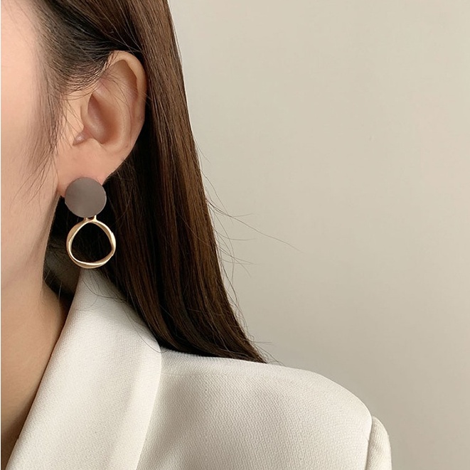 Khuyên Tai Nữ Đính Ngọc Thời Trang Hàn