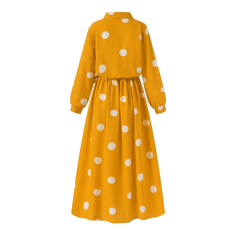 Đầm Maxi Zanzea họa tiết chấm bi thời trang hồi giáo dành cho nữ