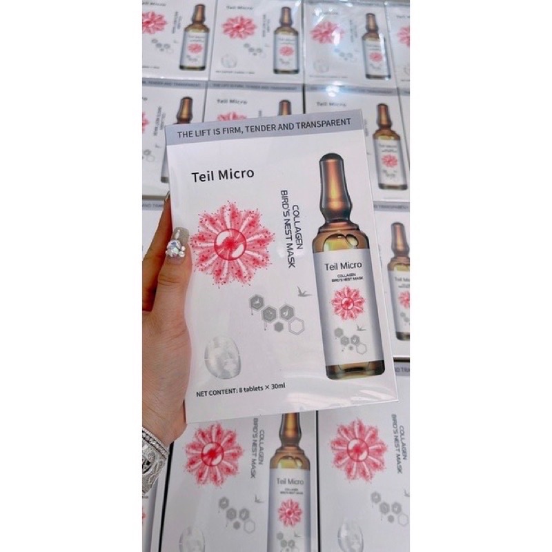 MẶT NẠ 💞💞]COLLAGEN YẾN Teil Micro dưỡng trắng căng bóng da