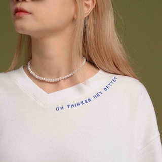 Áo thun OHHEY SKEW TEE / WHITE