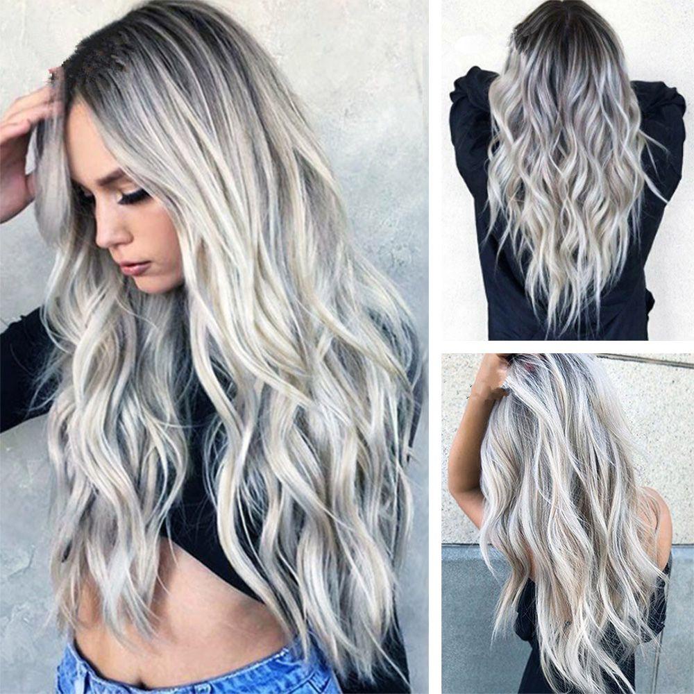 Bộ Tóc Giả Dài Xoăn Dày Chịu Nhiệt Độ Cao Thời Trang Cho Nữ