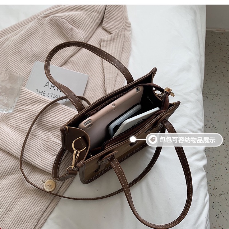 TÚI TOTE NỮ TRƠN HÌNH CHỮ NHẬT ĐỨNG