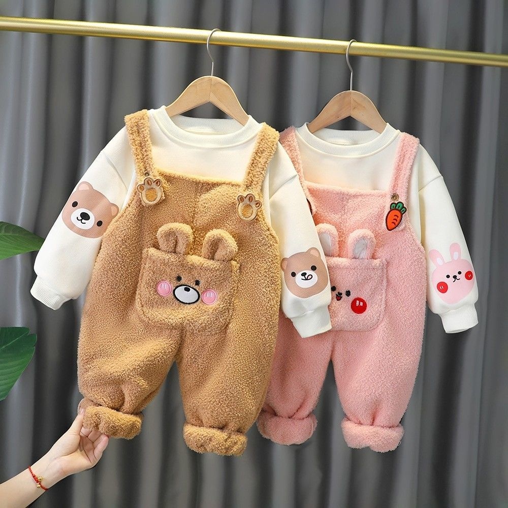 Áo sơ mi có đáy cho bé trai và nhung, quần trẻ sinh em, yếm gái một tuổiK