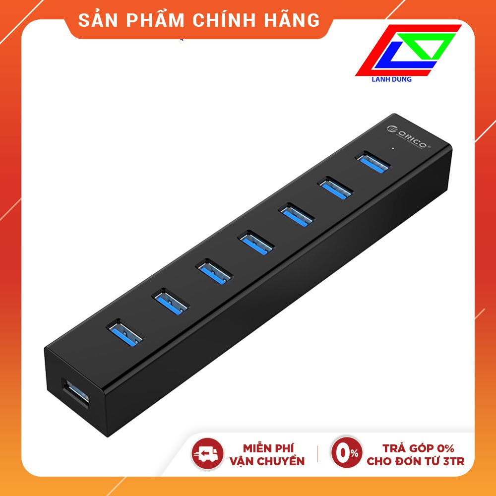 Bộ chia USB 7 cổng có nguồn Orico H7013-U3 chuẩn USB 3.0 chính hãng