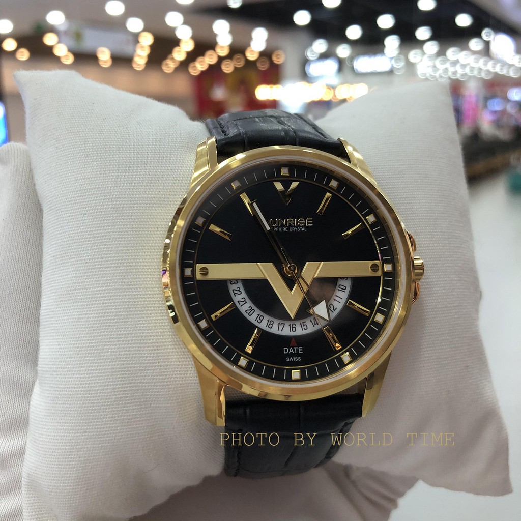 Đồng hồ nam Sunrise dây da DM1116swa chính hãng full box , Mặt kính sapphire chống xước, chống nước, bảo hành 3 năm