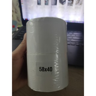 Giấy decal in tem cân, trà sữa, mã vạch, tem phụ 58x40 mm nhiệt