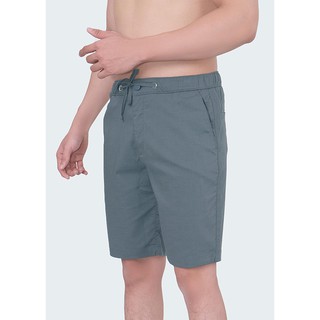 ZARA - QUẦN SHORT NAM CO GIÃN MÀU XANH THAN