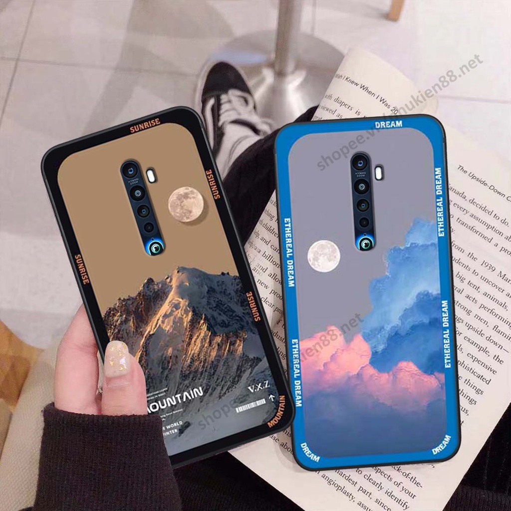 Ốp Oppo Reno 2f / Reno2 F hình vũ trụ, mountain, cloud phong cách cá tính