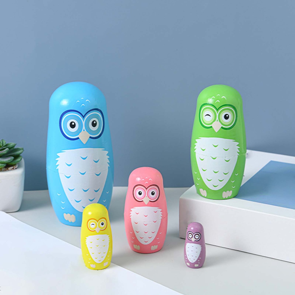 5 Búp Bê Nga Bằng Gỗ Dễ Thương