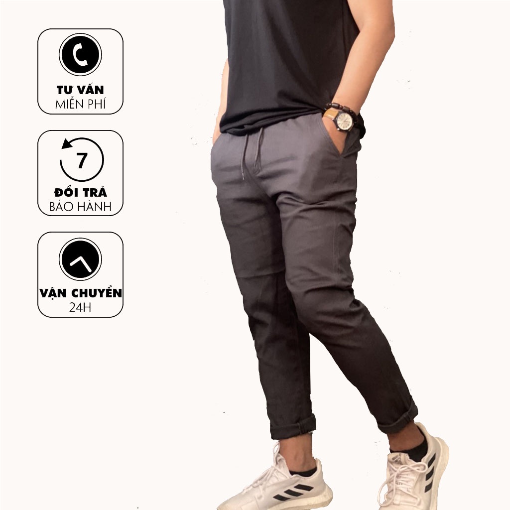 Quần Jogger Nam Nữ Kaki Nam thời trang cao cấp [xám tro]