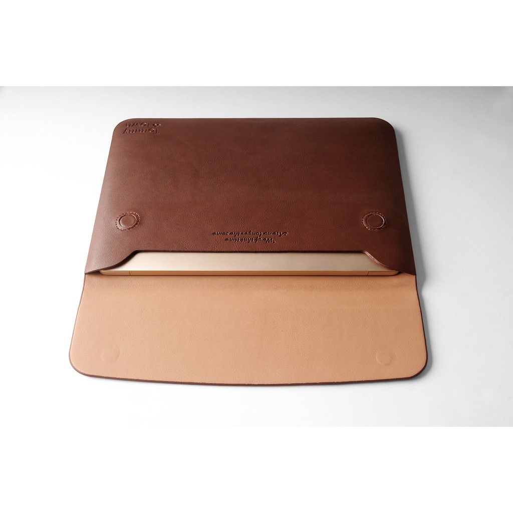 Bao Da Cao Cấp Cho Macbook Tommy Town - Nâu Cafe