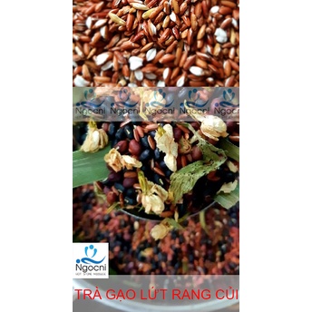 TRÀ GẠO LỨT RẪY, Đậu Đen Xanh Lòng, Đậu đỏ, lá dứa, hoa nhài, cỏ ngọt, hoa cúc rang tay