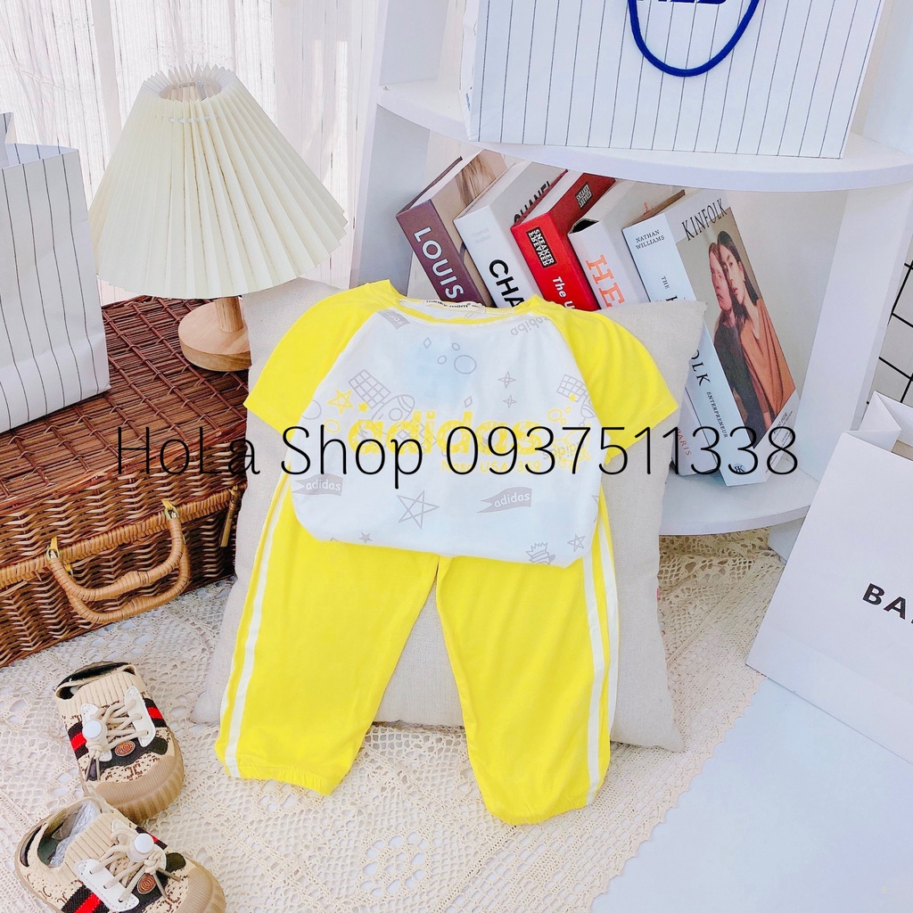 Bộ Adida Quần Dài Ngắn Tay Minky Mom Thun Lạnh-Th113