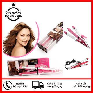 Máy làm tóc - máy làm tóc shinon uốn duỗi bấm 3in 1