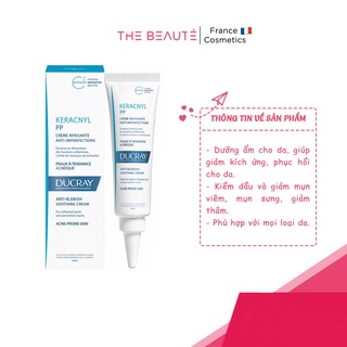 Kem dưỡng cân bằng dầu và giảm viêm mụn ducray keracnyl pp 30ml