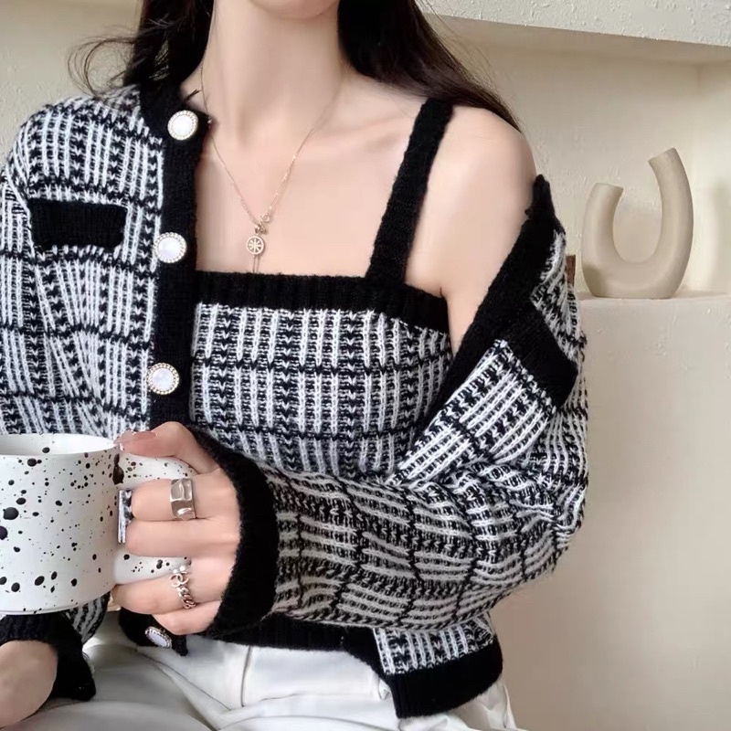Set áo len caro