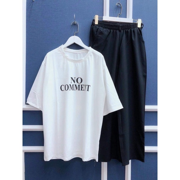 Bộ áo NO quần xuông đen PM11