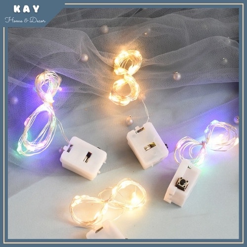 Combo 5 dây đèn led đom đóm dài 2 mét,đèn led fairy light nhấp nháy KD03