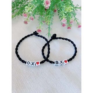 Bộ 2 cái vòng tay cặp đôi ox bx vòng tay dây may mắn