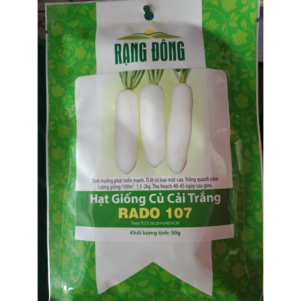 Hạt giống củ cải trắng Rạng Đông