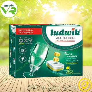 Viên rửa bát Ludwik All in one, hộp 30 viên