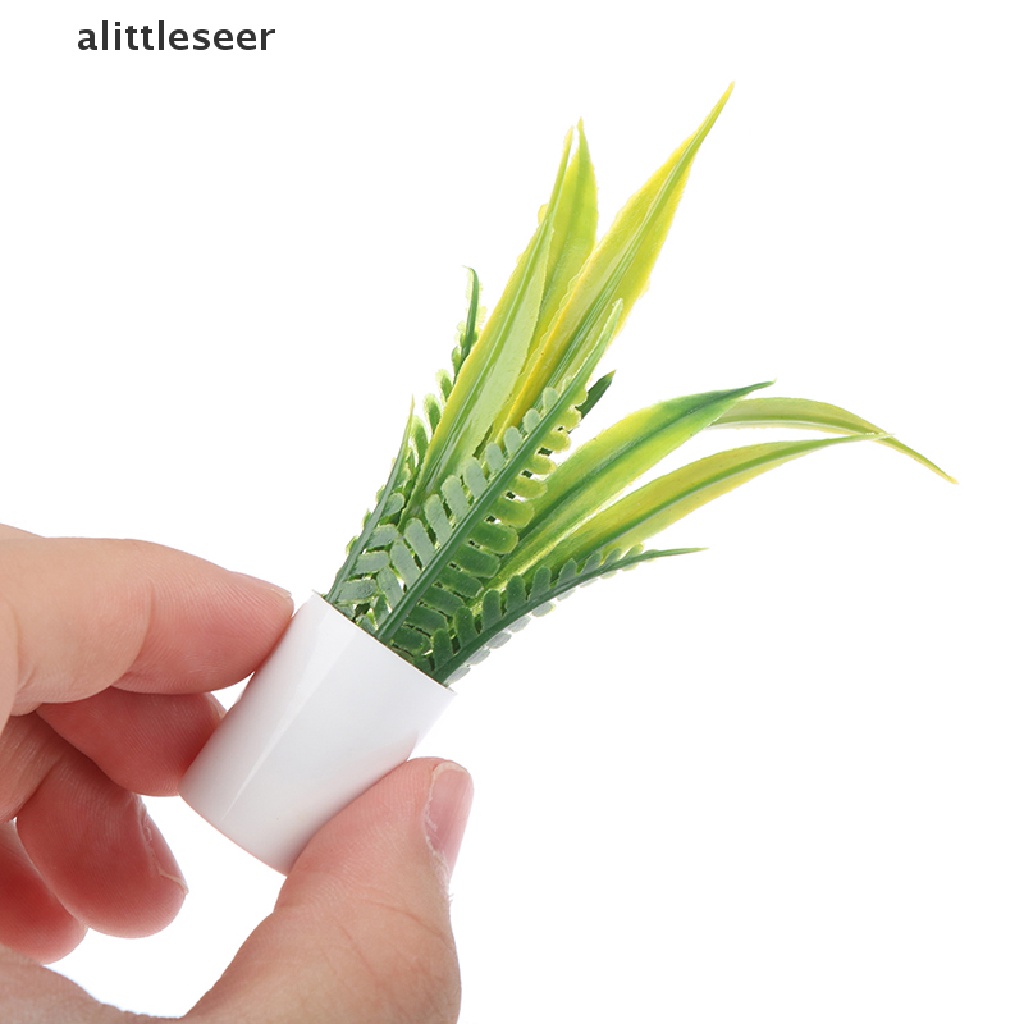 Chậu Cây Cỏ Giả Mini Tỉ Lệ 1: 12 Dùng Trang Trí Nhà Búp Bê