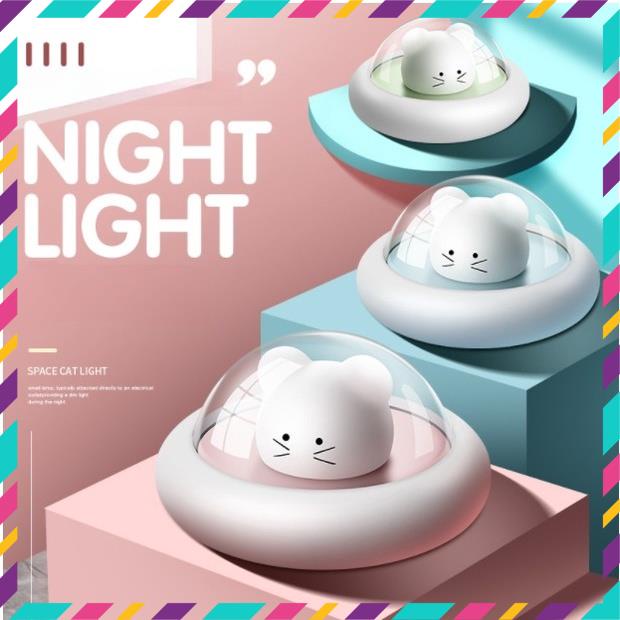 Đèn Ngủ USB Silicone Mouse, Đèn Ngủ Thông Minh 4 Chế Độ Sáng, Bảo Về mắt, Decor Trang Trí, Quà Tặng Độc Đáo