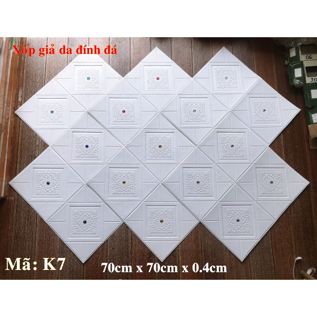 (Quận 12) Xốp dán tường giả da K7 5mm
