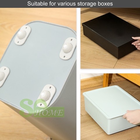 Set 4 Bánh Xe Mini Xoay 360 Độ Cho Đồ Nội Thất° Ròng Rọc Xoay