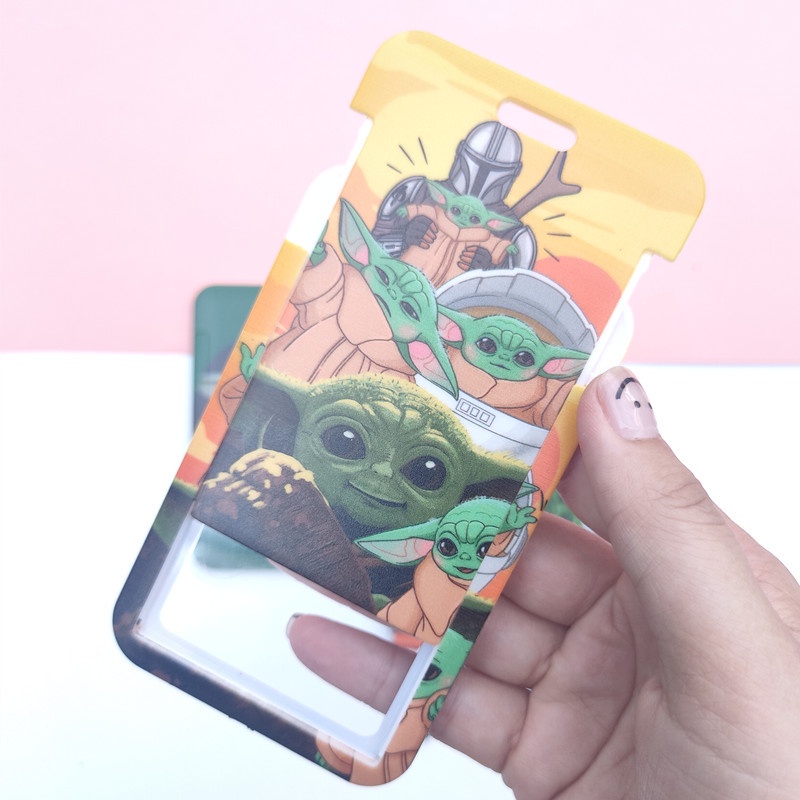 Dây Đeo Thẻ ID/Thẻ ID Bằng Silicon Họa Tiết Hoạt Hình Star Wars Yoda
