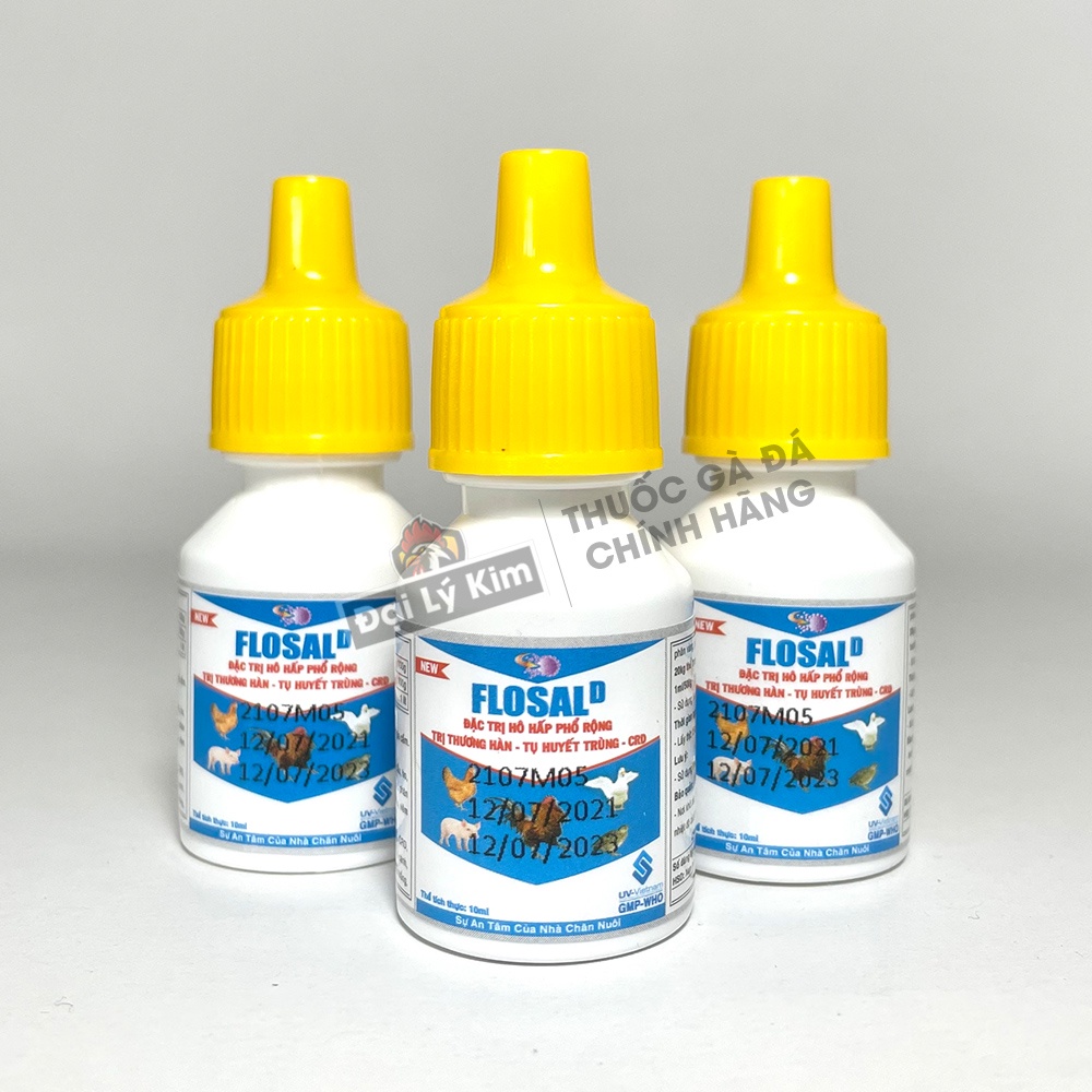 Thuốc trị khò khè cho gà, hen gà Flosal, chai 10ml