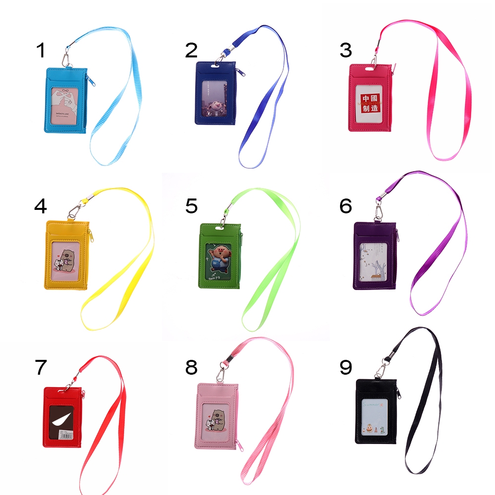 Bao da đựng thẻ nhiều màu sắc