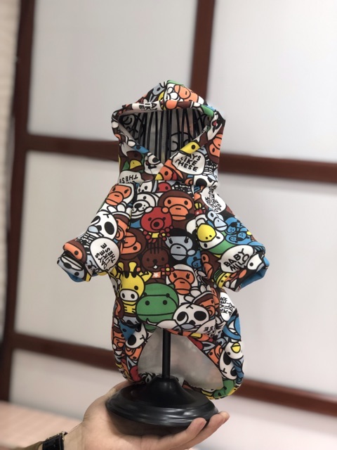Áo cho chó poodle mèo con cún lớn thú cưng nỉ len mùa đông, quần áo cho chó cún poodle cái mèo con thú cưng