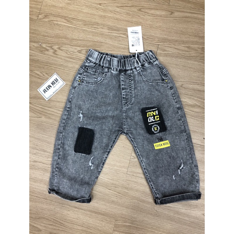 (ảnh thật) Quần sooc bò cho bé SBSJ34 sz 16-32kg quần jean lửng bé trai chất chơi SUBIN KIDS (hàng có sẵn)