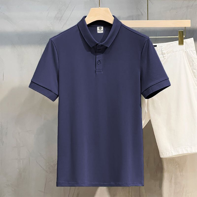 Áo thun polo nam ngắn tay cotton 5 màu UNINOR áo thun chất mềm mịn thoáng mát thấm hút mồ hôi