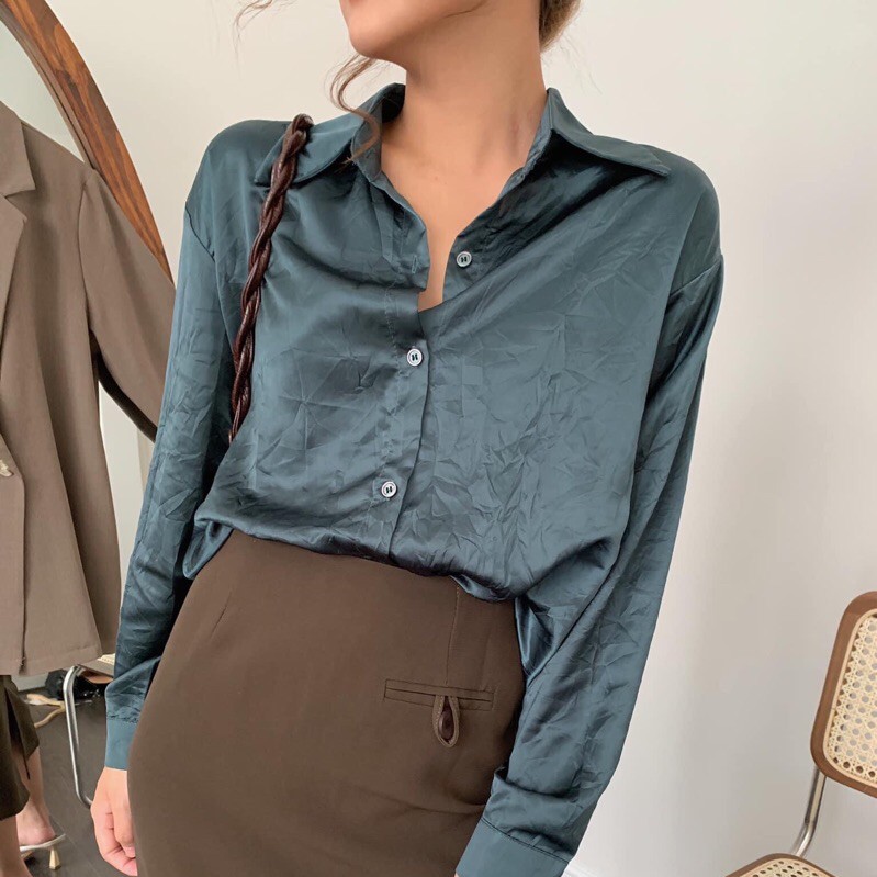 1016 SƠ MI CHẤT LỤA SATIN TRƠN