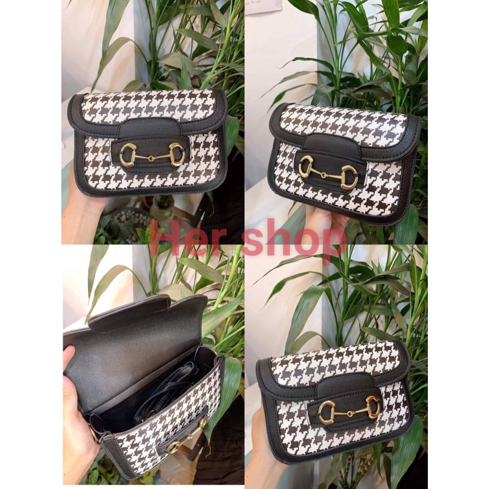 Túi đeo chéo nữ họa tiết kẻ ziczac giá rẻ thời trang đi chơi TX062