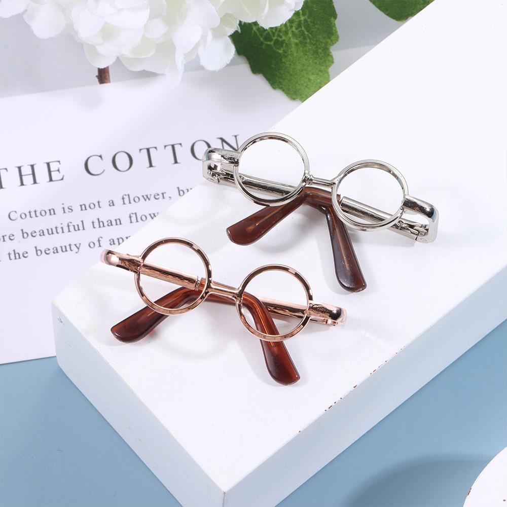 RAINBOW Mắt Kính Gọng Tròn Mini Dễ Thương Cho Búp Bê Tỉ Lệ 1 / 12