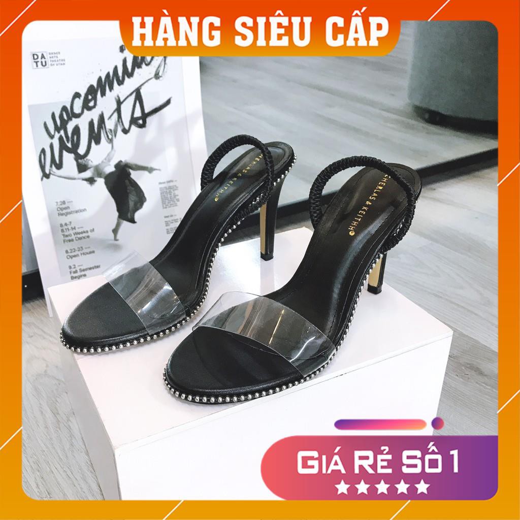 [Hàng Chuẩn loại 1]  Giày cao gót viền bi quai trong gót 7cm