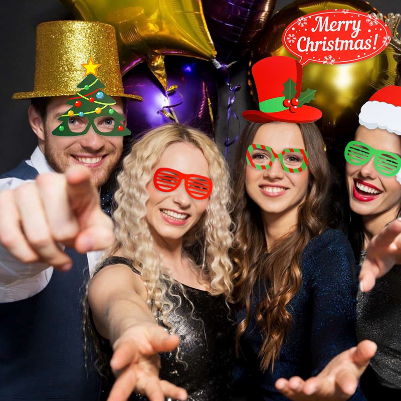 Set 35 Phụ Kiện Chụp Ảnh Trang Trí Giáng Sinh Năm Mới 2024