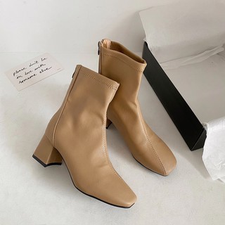 💖FULLBOX BOOT💖 BỐT NGẮN CỔ 5 phân mũi vuông
