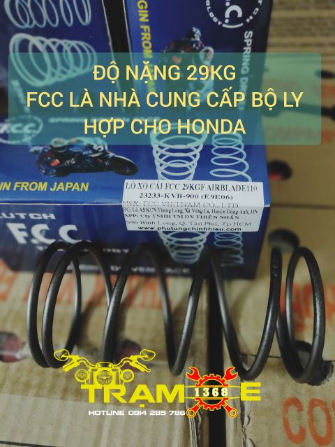 LÒ XO TRỤ FCC - LÒ XO NỒI FCC XE TAY GA HONDA 110 - LÒ XO NỒI AIRBLADE 110 ĐỘ NẶNG 29KG