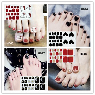 Tấm 22 miếng dán móng chân DIY nghệ thuật