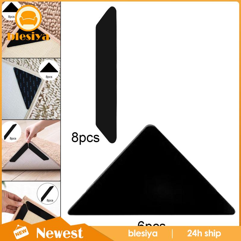 Bộ 8 Miếng Cao Su Dán Thảm Chống Trượt Tái Sử Dụng Tiện Lợi