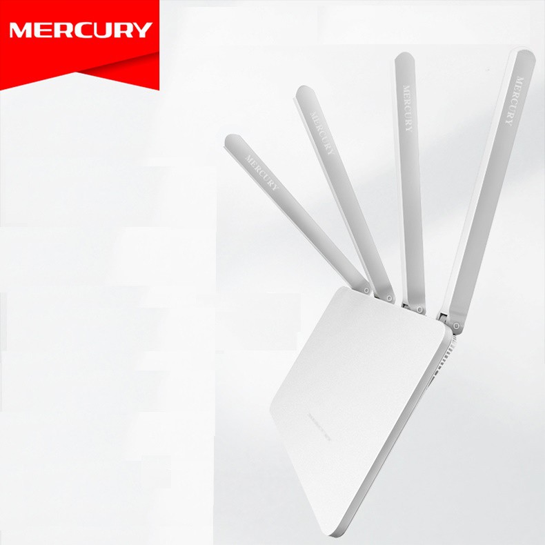 BỘ PHÁT KÍCH SÓNG WIFI băng thông 300Mbps MERCURY Turbo xuyên tường 4 ăng ten 2019