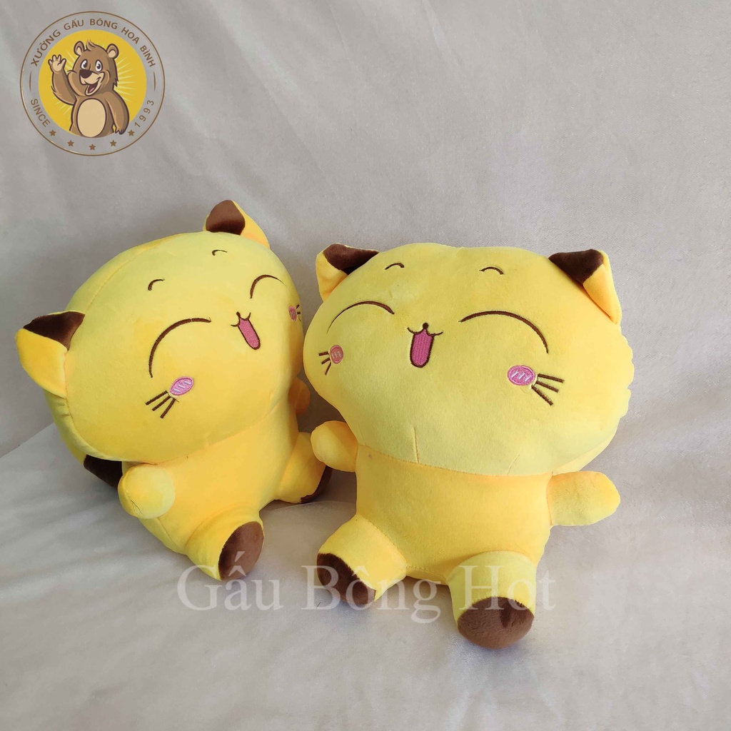 Thú Bông Mèo Thần Tài Đuôi Vàng Dài Dễ Thương ❤️Xưởng Gấu Hoa Bình❤️