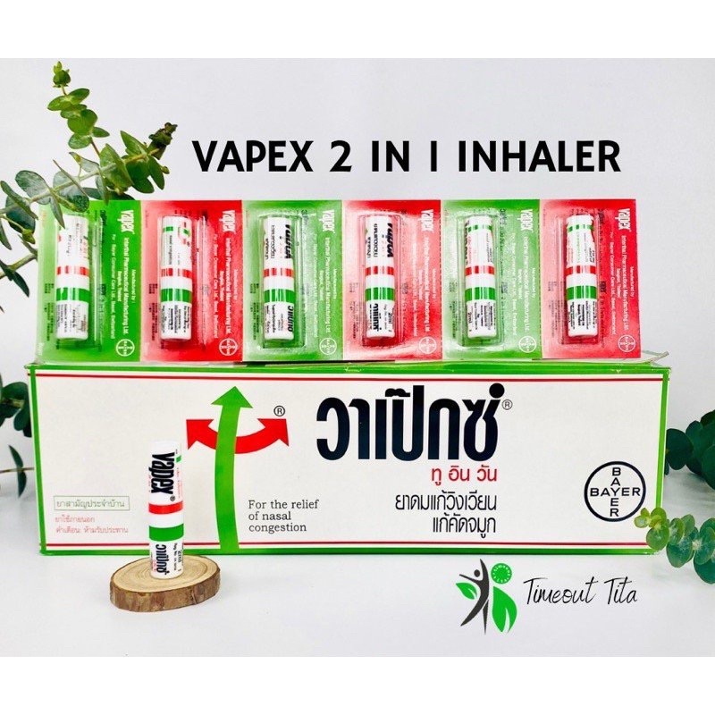 Ống Hít Thông Mũi Vapex Hương Bạc Hà Bạch Đàn Thái Lan Chính Hãng