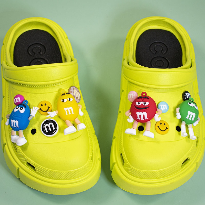 Phụ Kiện Trang Trí Giày Crocs Hình Hoạt Hình Dễ Thương DIY