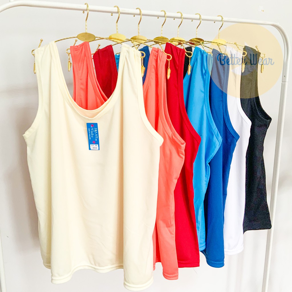 Irent 334 Size Lớn Tank Top Vải Mịn Cơ XL Ngực 42-54 Inch