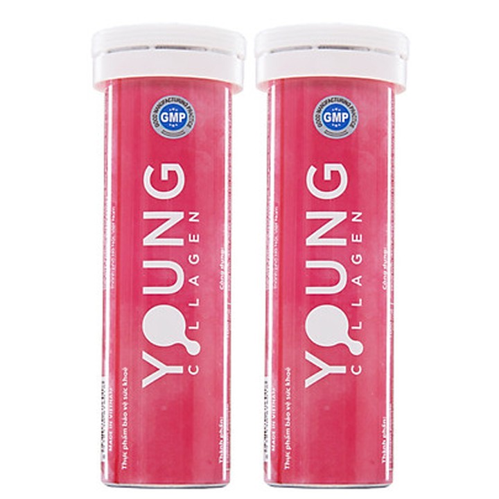 Viên Sủi Young Collagen – Trẻ Hóa Da Tăng Sinh Collagen [Combo 2 Lọ]